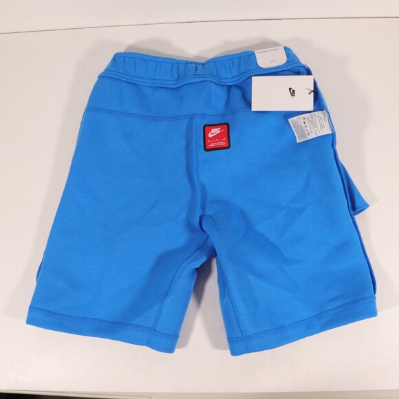 NWT Nike Tech Fleece Short - Boys Blue Size Medium - Picture 12 of 14